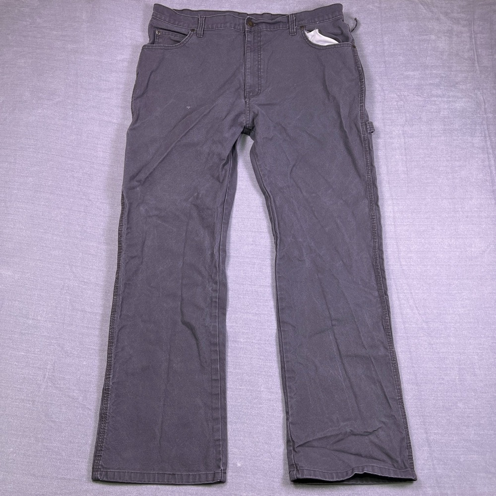 Dickies Carpenter Regular Mid Rise Workwear Pants Mens 38x32 Charcoal Black